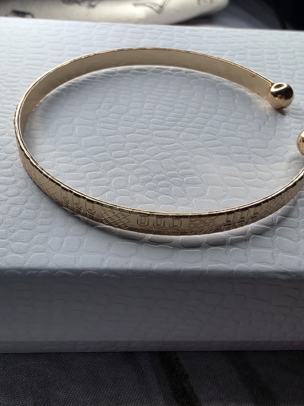 Gold Open Cuff Bracelet - Women's Jewelry